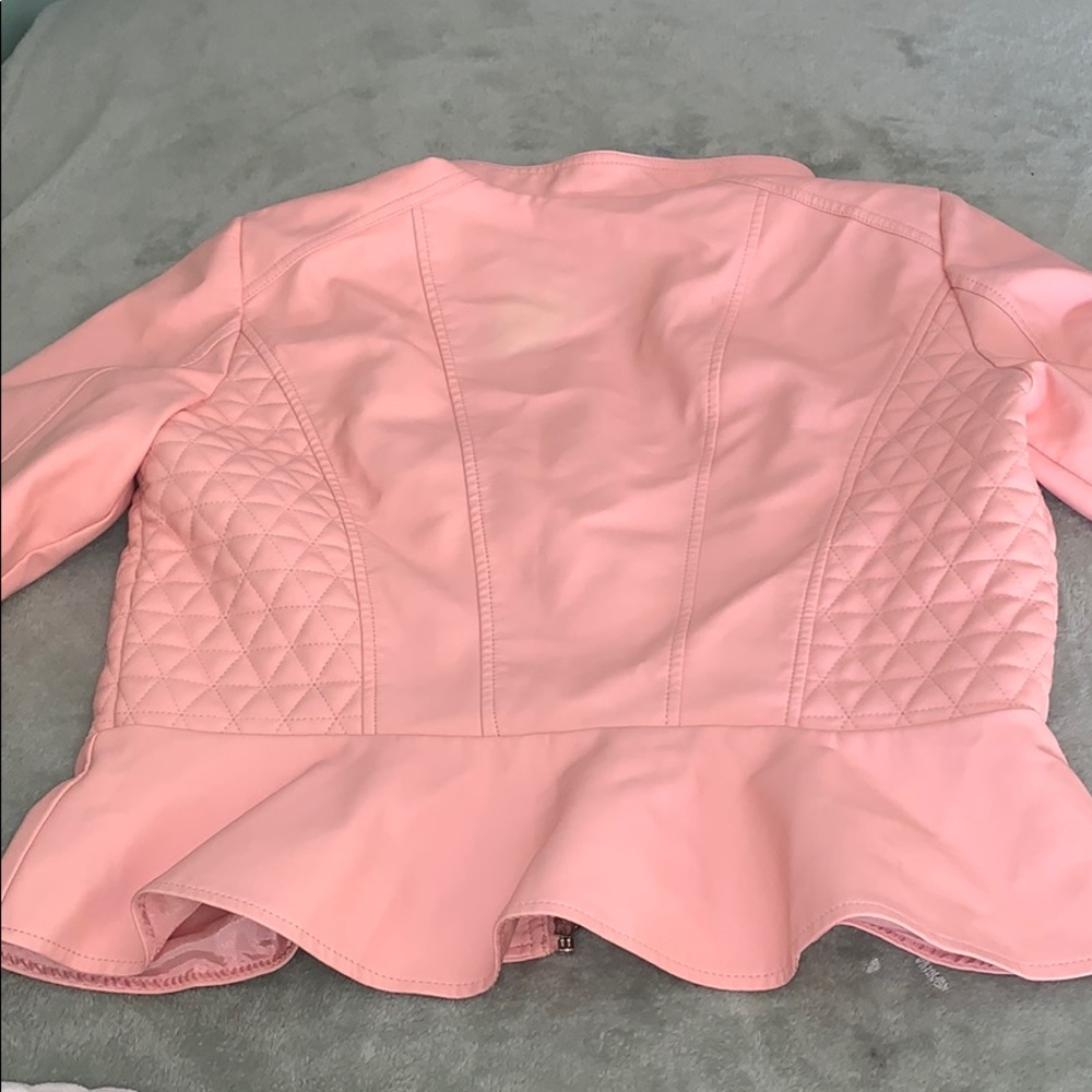 Pink leather jacket - Picture 5 of 5